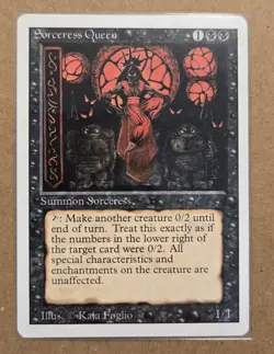 MTG | Sorceress Queen - Revised Edition (3ED) | LP/NM - Excellent Condition - Image 1