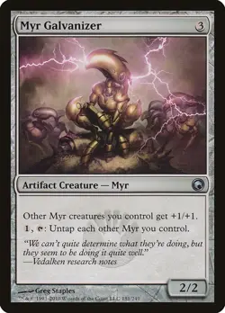 Scars of Mirrodin Myr Galvanizer MTG Magic the Gathering NM - Image 1