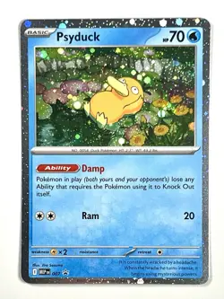 Psyduck - MEP 007 Pokemon TCG Mega Evolution Black Star Promo Swirl - Image 1