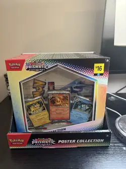 Pokemon TCG Prismatic Evolutions Poster Collection Box Lot of 5 Boxes w/ Display - Image 1