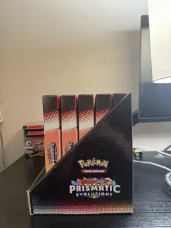 Pokemon TCG Prismatic Evolutions Poster Collection Box Lot of 5 Boxes w/ Display - Image 4