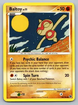Pokemon TCG Great Encounters Baltoy 60/106 - Image 1