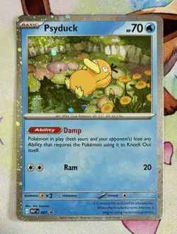 Psyduck Cosmos Holo MEP 007 - Black Star Promo Mega Evolution Pokemon TCG NM - Image 1