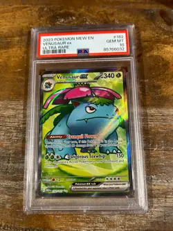 Pokemon 151 Mew En 2023 VENUSAUR Ex Ultra Rare #182 PSA 10 Gem Mint RARE - Image 1