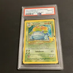 2021 Pokemon Celebrations Classic Collection Venusaur Base Set PSA 10 - Image 1