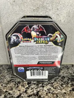 Pokemon Iron Treads EX Tin Paldean Fates Sealed - Image 2