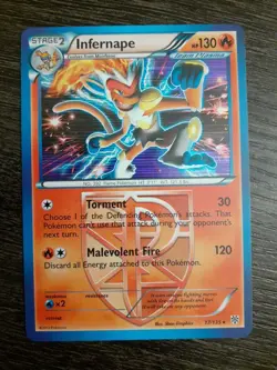 Pokemon TCG Infernape Plasma Storm 17/135 Holo Rare 2012 - Image 1