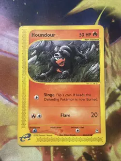 Pokemon TCG Houndour Aquapolis Base Set 86/147 Non-Holo WOTC - Image 1