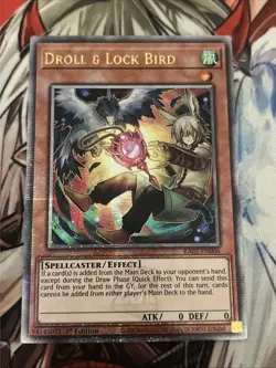 YUGIOH DROLL & LOCK BIRD QUARTER CENTURY SECRET RARE RA02-EN006 ALT ART - Image 1