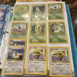 Vintage Bulk Base Cards Pokemon Card Lot With Sleeve Binder 1990’s - Image 2