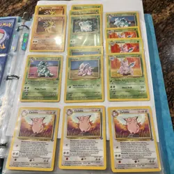 Vintage Bulk Base Cards Pokemon Card Lot With Sleeve Binder 1990’s - Image 4