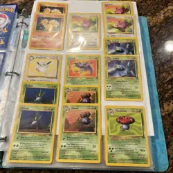 Vintage Bulk Base Cards Pokemon Card Lot With Sleeve Binder 1990’s - Image 5