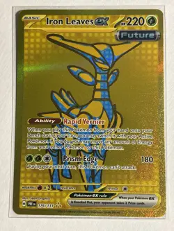 Iron Leaves ex 176/131 - Prismatic Evolutions Hyper Rare Pokemon Card NM - Image 1