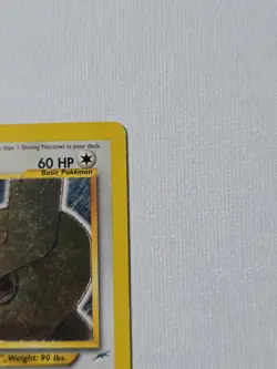 Pokemon TCG Neo Destiny Shining Noctowl Holo Rare Card 110/105 - Image 4