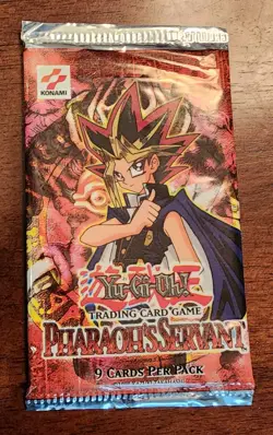 Konami Yu-Gi-Oh! Pharaoh's Servant Trading Card Game Booster Pack 1996 - Image 1