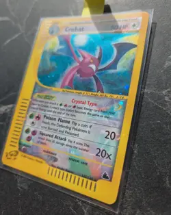 Pokemon Card- Crobat-Skyridge-147/144-Holo-Crystal-ENG-Swirl - Image 2