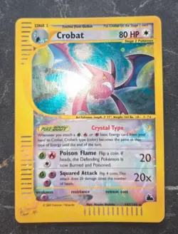Pokemon Card- Crobat-Skyridge-147/144-Holo-Crystal-ENG-Swirl - Image 5