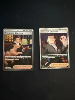 Giovanni's Charisma Pokemon Trainer Cards Set - Image 1