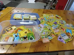 Pokemon Card Vintage Lot Base 1999 2000 Base 400 Cards Holo Buying All - Image 1