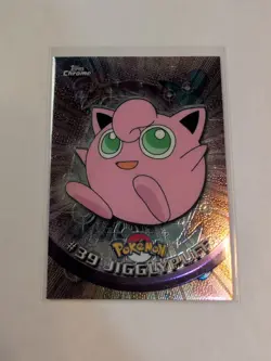 Jigglypuff #39 Topps Chrome 2000 TV Series Pokemon TCG Card NM - Image 2