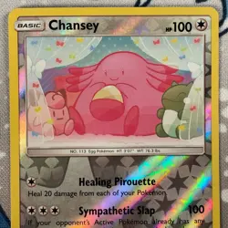 Chansey 152/214 Reverse Holo Sun & Moon Lost Thunder Pokemon Card 2018 NM - Image 2