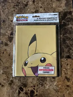Ultra PRO Pokemon Pikachu 4 Pocket Portfolio Binder Holds up to 80 Cards - Image 1