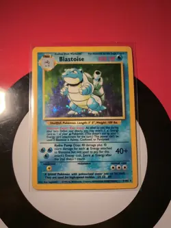 Pokemon TCG Blastoise Holo Unlimited Rare Card Base Set 2/102 - Image 1