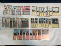 MTG REVISED Edition (1994) 50 BASIC LAND cards LOT - Magic the Gathering - Image 1