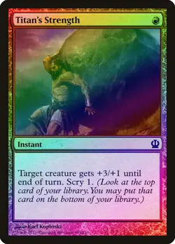 Titan's Strength FOIL Theros PLD Red Common MAGIC THE GATHERING CARD ABUGames - Image 1