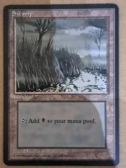 1995 Magic: The Gathering - Ice Age Swamp #B1 - Image 1