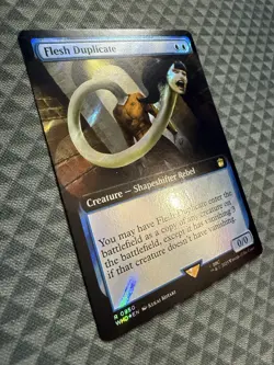 MTG Flesh Duplicate #0950 Surge Foil Extended Art Rare UB: Doctor Who (WHO) - Image 2