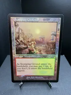MTG Ravnica Remastered Stomping Ground Retro Frame Foil NM! - Image 1