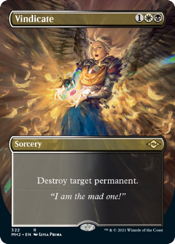 [1x] Vindicate - Borderless Near Mint, English Modern Horizons 2 Extras MTG Magi - Image 1