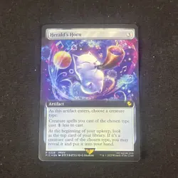 Herald's Horn (Extended Art) Foil Buy-A-Box Promos 228 NM - Image 1