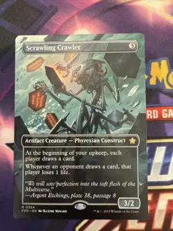 Near Mint x 1 Scrawling Crawler - Foil - Borderless Foundations Variants - Image 1