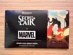MTG Secret Lair x Marvel's Spider-Man: Heroic Deeds Rainbow Foil Edition In-Hand - Image 1
