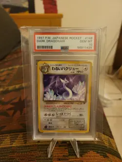 1997 Pokemon Japanese Rocket #148 DARK DRAGONAIR PSA 10 - Image 1