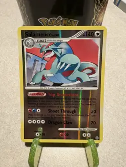 Pokemon - Salamence - 8/99 Reverse Holo Platinum Arceus Light To Moderate Play - Image 1