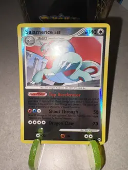 Pokemon - Salamence - 8/99 Reverse Holo Platinum Arceus Light To Moderate Play - Image 2