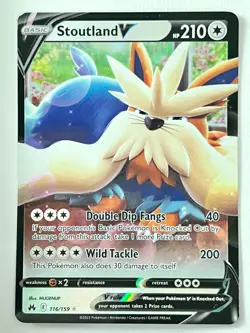 Stoutland V 116/159 Ultra Rare - Crown Zenith Pokemon - Pack Fresh Near Mint NM - Image 1