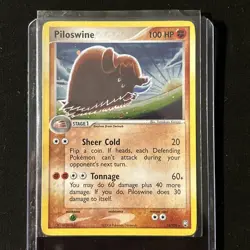 Piloswine 13/109 Team Rocket Returns Rare Holo Ex 2005 Pokemon MINT PACK FRESH - Image 1
