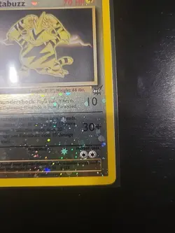 2002 Pokemon Best Of Game Electabuzz #1 Reverse Holo Promo w/Swirl LP - Image 2