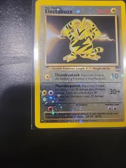 2002 Pokemon Best Of Game Electabuzz #1 Reverse Holo Promo w/Swirl LP - Image 3