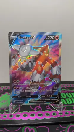 Heatran V 165/189 Holo Full Art Ultra Rare Astral Radiance Pokemon TCG NM / Mint - Image 1