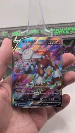 Heatran V 165/189 Holo Full Art Ultra Rare Astral Radiance Pokemon TCG NM / Mint - Image 3