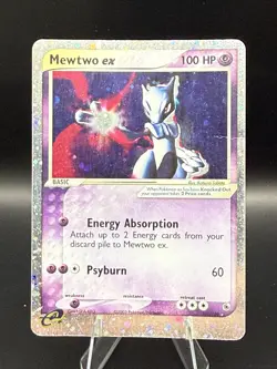 Pokemon TCG Mewtwo EX Ruby and Sapphire 101/109 Holo Ultra Rare MP - Image 1