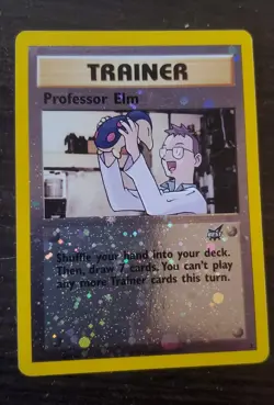 Professor Elm # 3 Best of Game Promo Holo Rare Pokemon *NICE* - Image 1