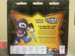 2021 Pokemon Shining Fates Mad Party Pin Collection Galarian MR. RIME box - Image 2