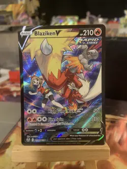 Pokemon Blaziken v Silver Tempest Trainer Gallery TG14/TG30 NM/Mint Condition - Image 1