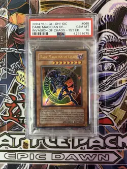 Yu-Gi-Oh! Dark Magician of Chaos Invasion of Chaos 1st Edition IOC-065 PSA 10 - Image 1